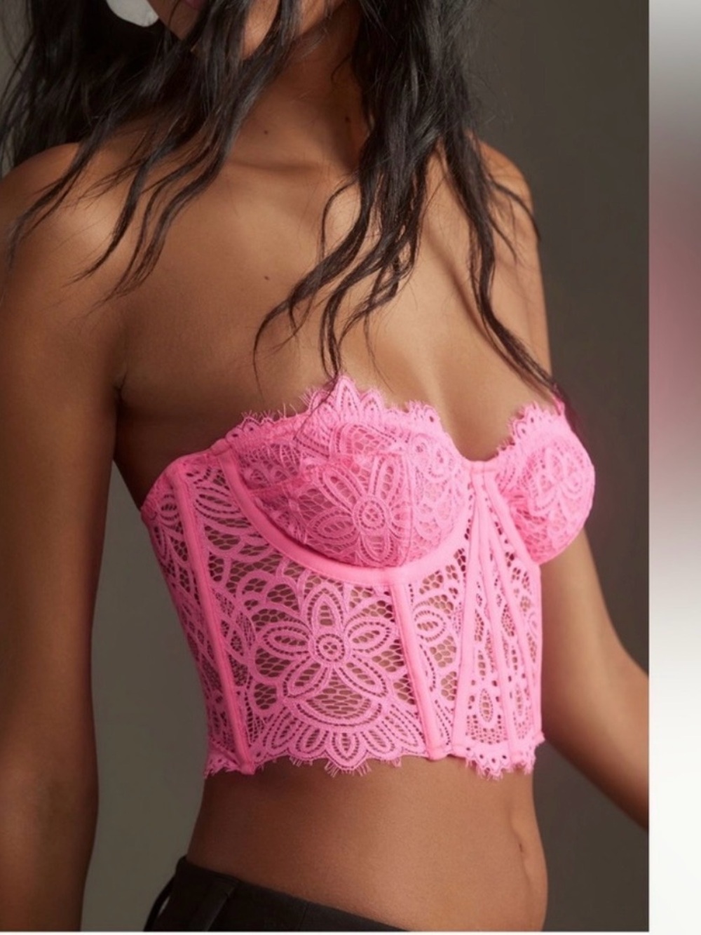 Anthropologie Giselle Lace Bustier Strapless Edition